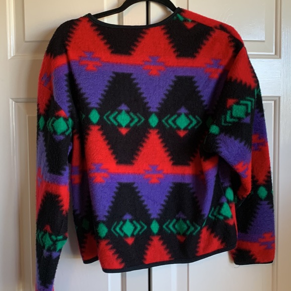 Vintage David Wayne Aztec Southwestern Cardigan long sleeve button native - Picture 4 of 7